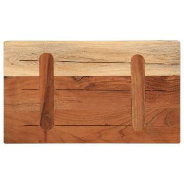 Table Top 60x40x3.8 cm Rectangular Solid Wood Acacia