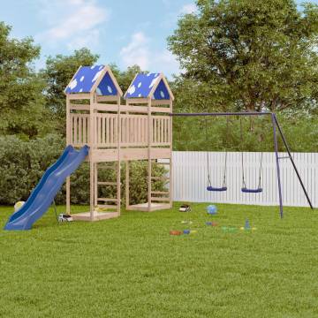 Outdoor Playset Solid Wood Pine