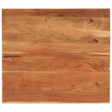 Table Top 110x80x2.5 cm Rectangular Solid Wood Acacia