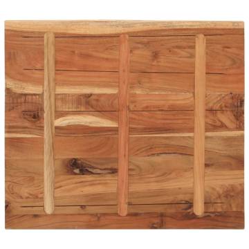 Table Top 110x80x2.5 cm Rectangular Solid Wood Acacia