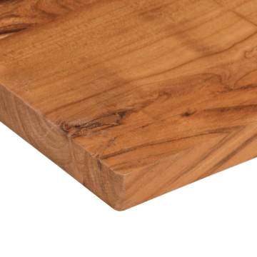 Table Top 110x80x2.5 cm Rectangular Solid Wood Acacia