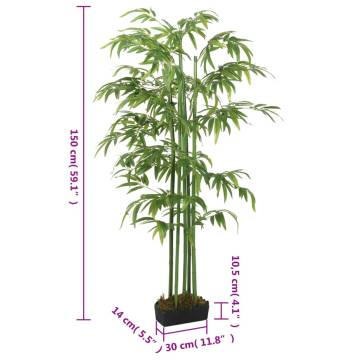 Artificial Bamboo Tree 576 Leaves 150 cm Green