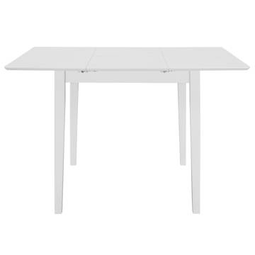 Extendable Dining Table White (80-120)x80x74 cm MDF