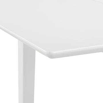 Extendable Dining Table White (80-120)x80x74 cm MDF