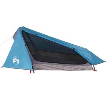 Camping Tent Tunnel 1-Person Blue Waterproof