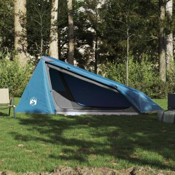 Camping Tent Tunnel 1-Person Blue Waterproof