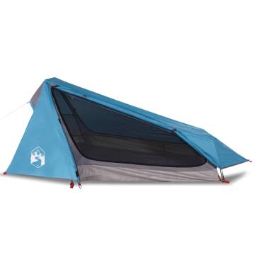 Camping Tent Tunnel 1-Person Blue Waterproof