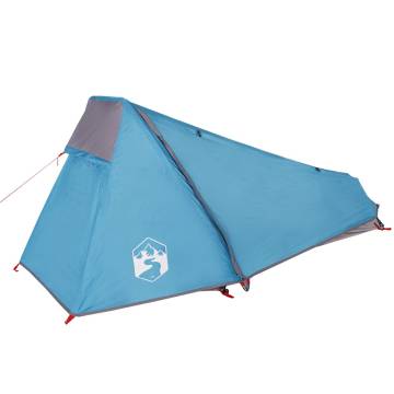 Camping Tent Tunnel 1-Person Blue Waterproof