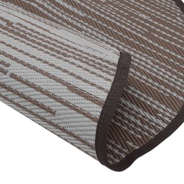 Outdoor Carpet Brown Ø200 cm PP