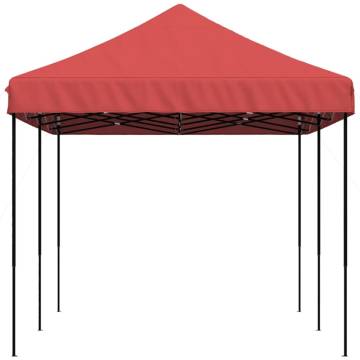 Foldable Party Tent Pop-Up Burgundy 580x292x315 cm