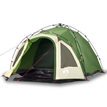 Camping Tent Dome 3-Person Green Quick Release