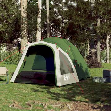 Camping Tent Dome 3-Person Green Quick Release