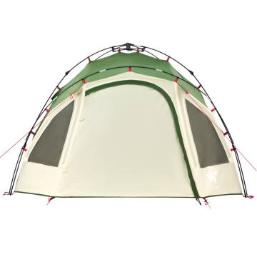 Camping Tent Dome 3-Person Green Quick Release