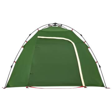 Camping Tent Dome 3-Person Green Quick Release