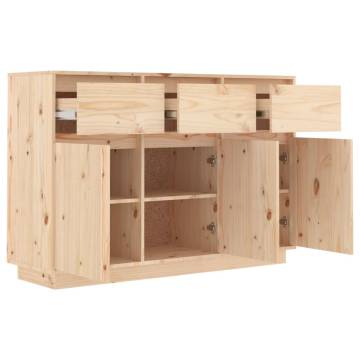 Sideboard 110x34x75 cm Solid Wood Pine