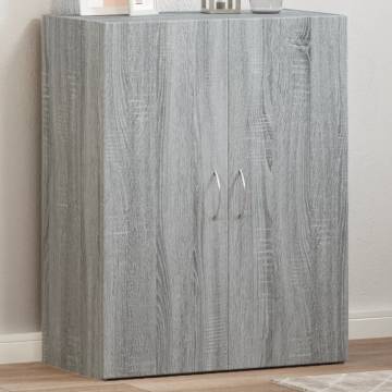 File Cabinet Grey Sonoma 60x32x77.5 cm Engineered Wood