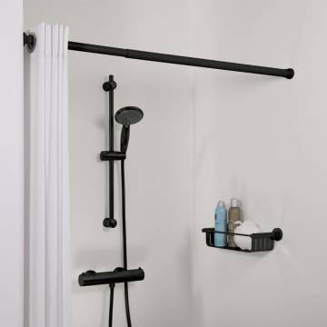 Sealskin Telescopic Shower Curtain Rod 80-130 cm Black