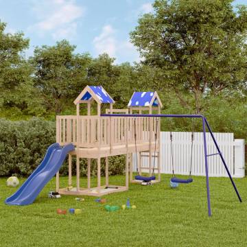 Outdoor Playset Solid Wood Pine