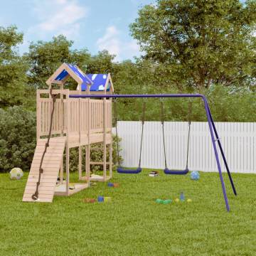 Outdoor Playset Solid Wood Pine