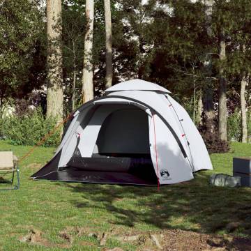 Camping Tent Dome 3-Person White Blackout Fabric Quick Release