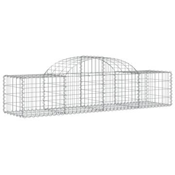 Arched Gabion Baskets 30 pcs 200x50x40/60 cm Galvanised Iron