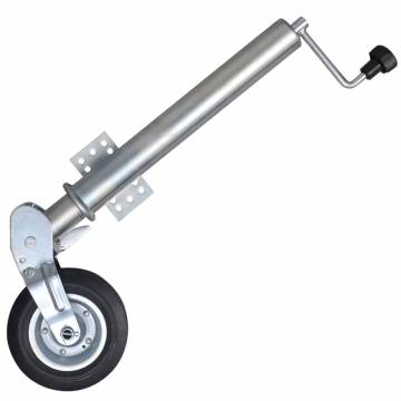 Trailer Jack Wheel 60 mm with Wheel Chocks