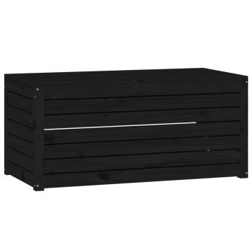 Garden Box Black 101x50.5x46.5 cm Solid Wood Pine