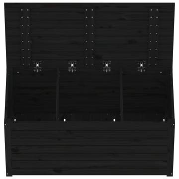 Garden Box Black 101x50.5x46.5 cm Solid Wood Pine