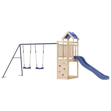 Outdoor Playset Solid Wood Pine