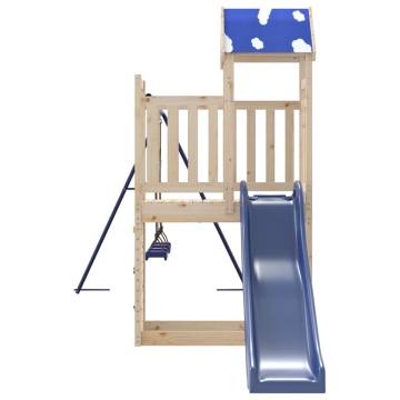 Outdoor Playset Solid Wood Pine