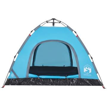 Camping Tent 3-Person Blue Quick Release