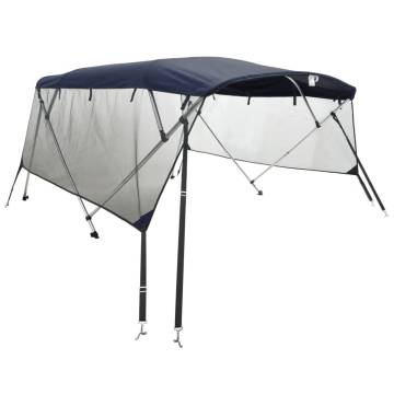 3-bow Bimini Top with Mesh Sidewalls 183x(154-167)x137 cm