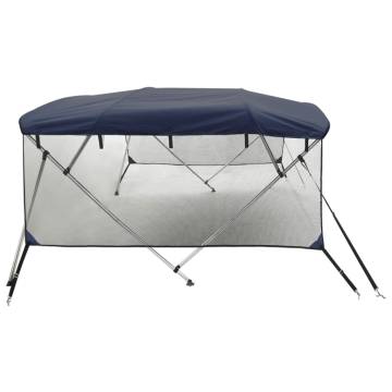 3-bow Bimini Top with Mesh Sidewalls 183x(154-167)x137 cm