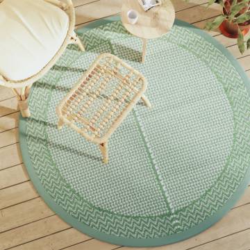 Outdoor Carpet Green Ø160 cm PP