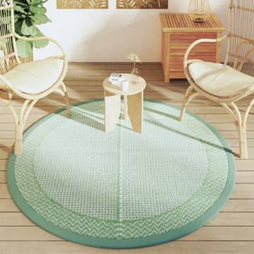 Outdoor Carpet Green Ø160 cm PP