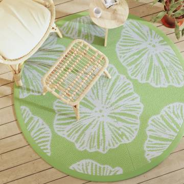 Outdoor Carpet Green Ø160 cm PP