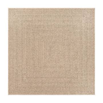 Rug ZIZUR 120x120 cm Jute Look Indoor and Outdoor