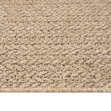 Rug ZIZUR 120x120 cm Jute Look Indoor and Outdoor