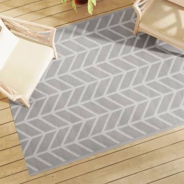 Outdoor Carpet Grey 140x200 cm PP