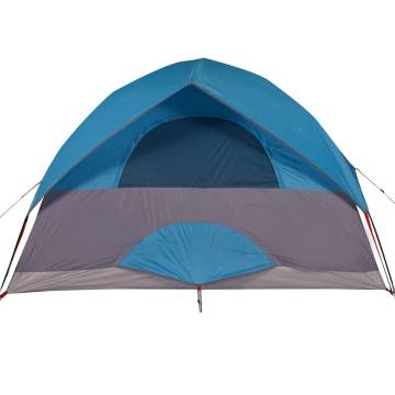 Camping Tent Dome 3-Person Blue Waterproof