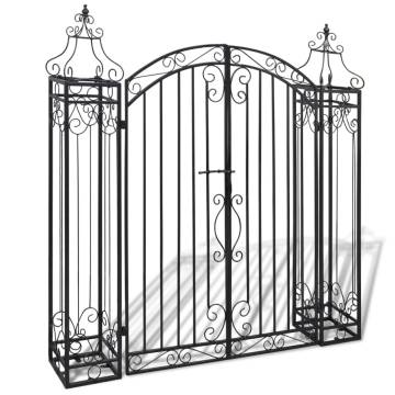 Ornamental Garden Gate Wrought Iron 122x20.5x134 cm