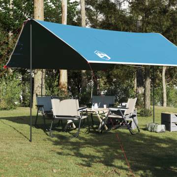 Camping Tarp Blue 430x380x210 cm Waterproof