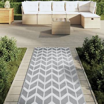 Outdoor Carpet Grey 80x250 cm PP