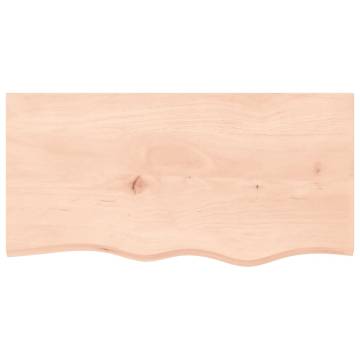 Bathroom Countertop 80x40x2 cm Untreated Solid Wood