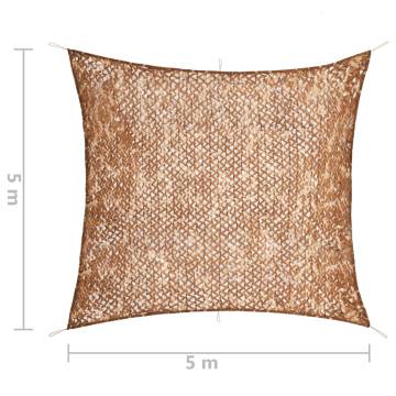 Camouflage Net with Storage Bag 5x5 m Beige