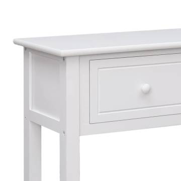 Sideboard White 108x30x76 cm Solid Wood Paulownia