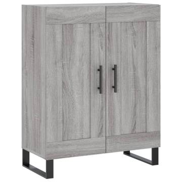 Highboard Grey Sonoma 69.5x34x180 cm Engineered Wood