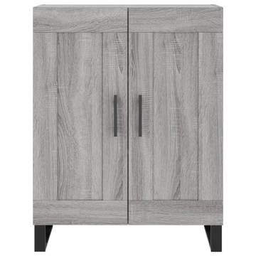 Highboard Grey Sonoma 69.5x34x180 cm Engineered Wood