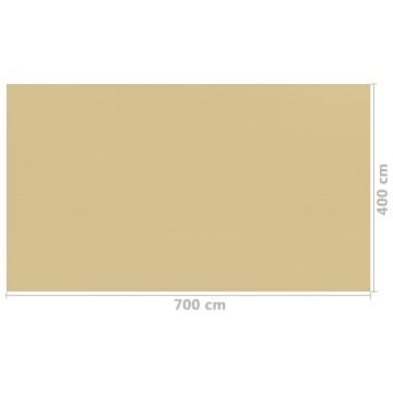 Tent Carpet 400x700 cm Beige