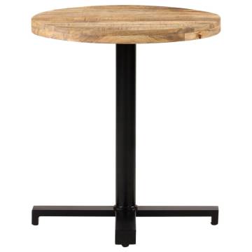 Bistro Table Round Ø70x75 cm Rough Mango Wood